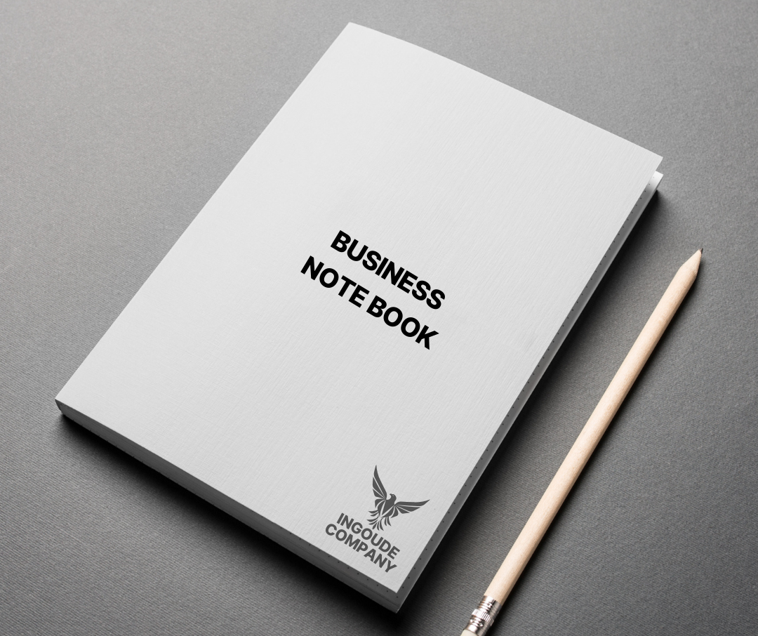 Black and White Minimalist Note Book Mockup Instagram Post